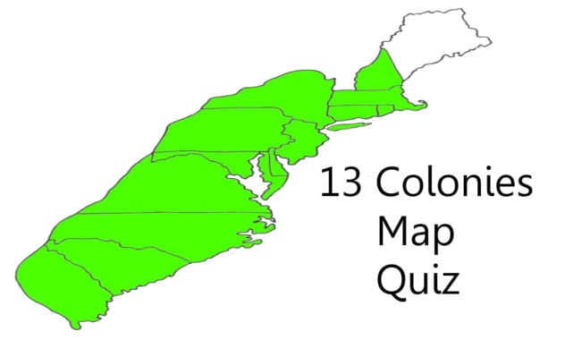 13 Colonies Map Quiz – Geography Test