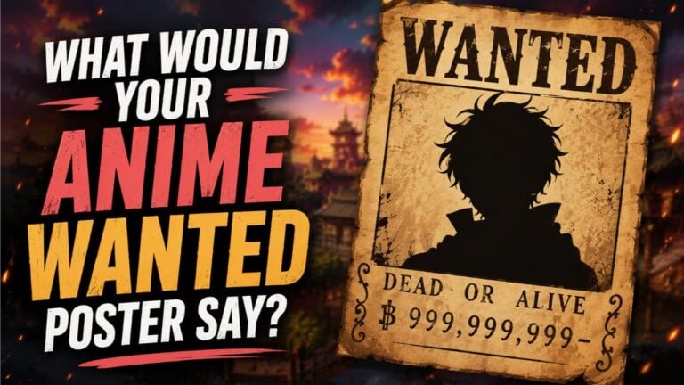 What Would Your Anime Wanted Poster Say?