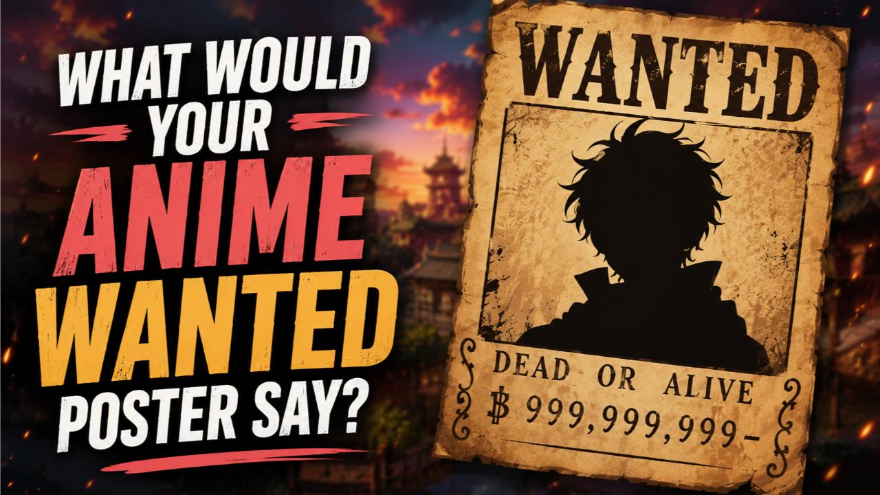What Would Your Anime Wanted Poster Say?