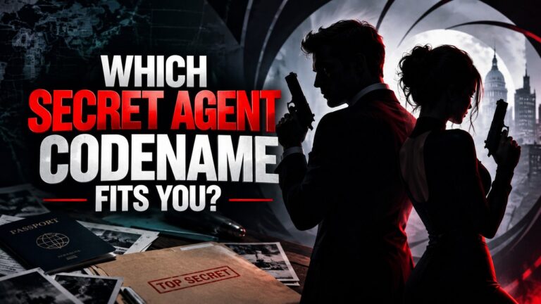 Which Secret Agent Codename Fits You?